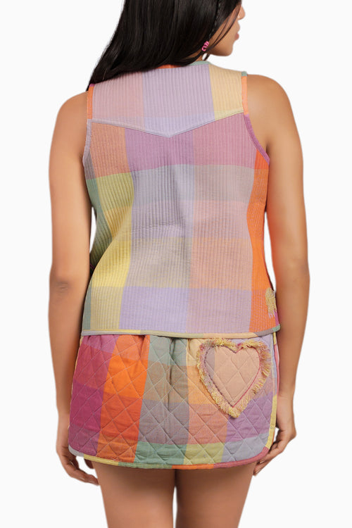 Rainbow Vest and Skirt