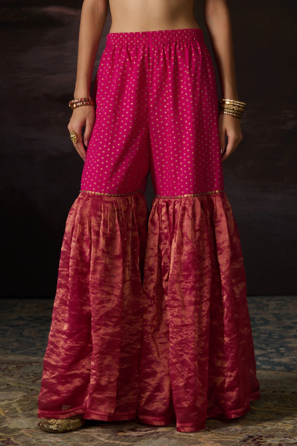 Dua Rani Pink Gharara