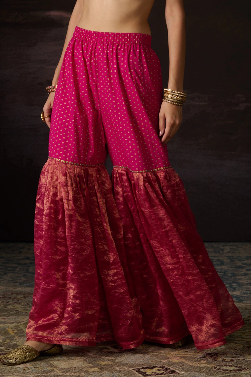 Dua Rani Pink Gharara