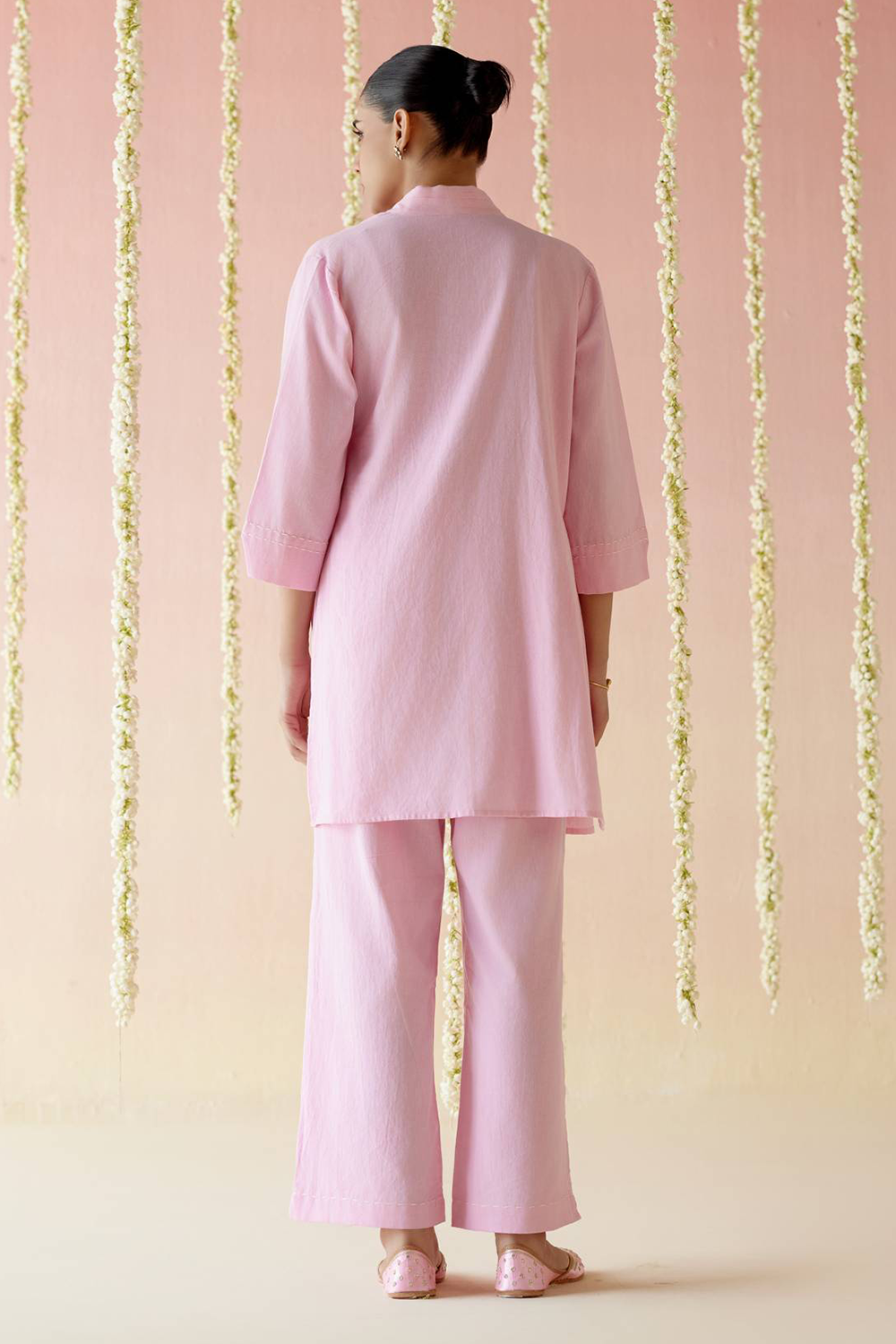 Begonia Pink Solid Coord Set