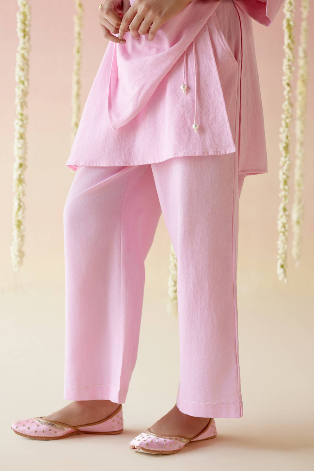 Begonia Pink Solid Coord Set