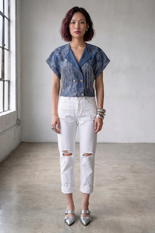 Dahlia Chain Fringe Top