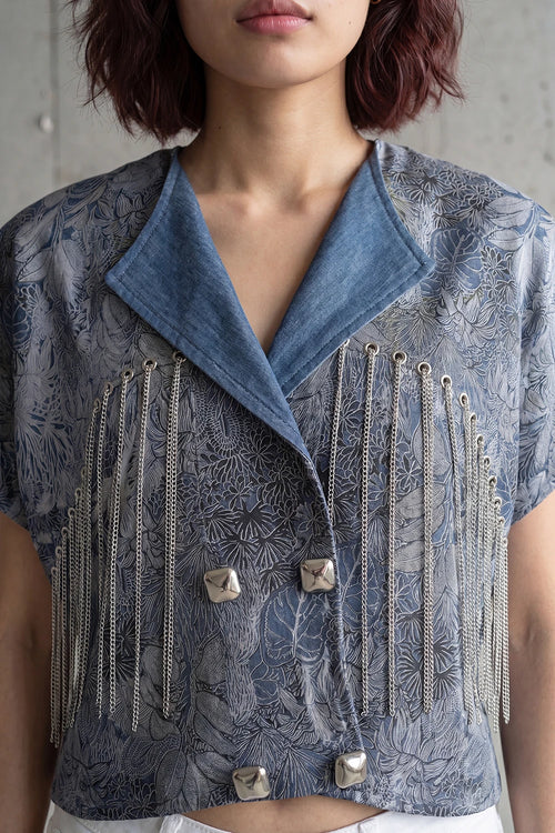 Dahlia Chain Fringe Top