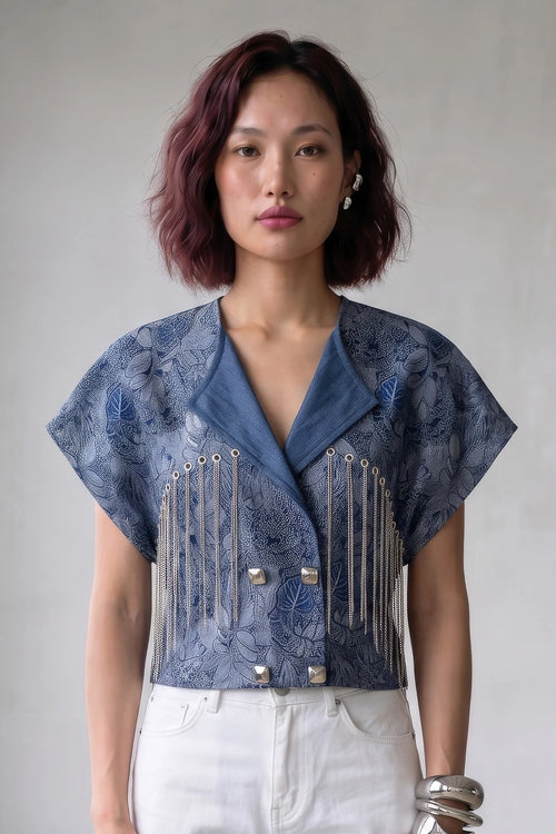 Dahlia Chain Fringe Top