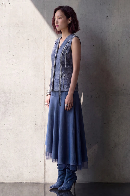 Dahlia Navy Skirt