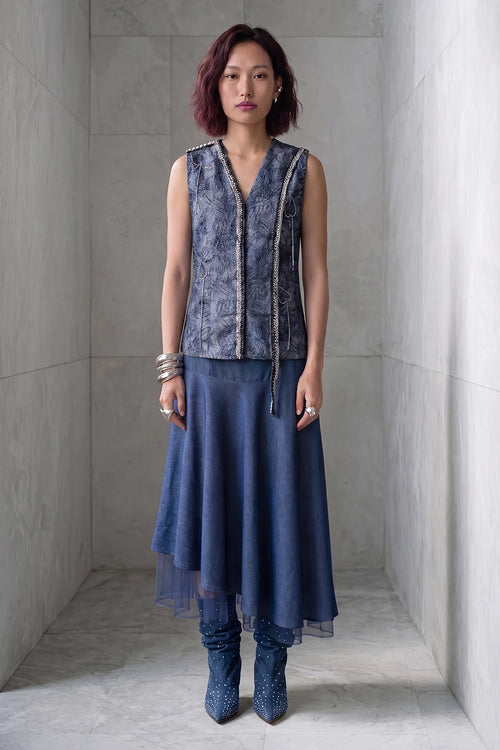 Dahlia Navy Skirt