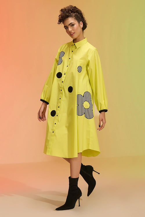 Daisy Yellow A-Line Shirt