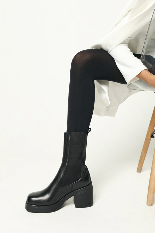 Sunset Chelsea Black Ankle Boot