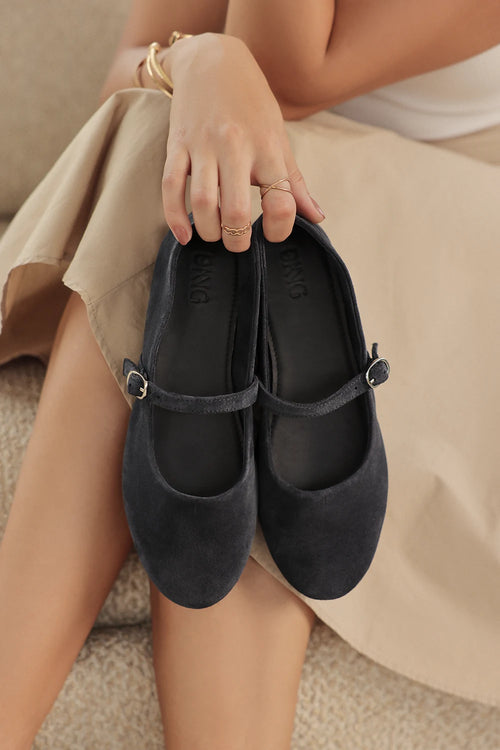 Around Navy Ballerina