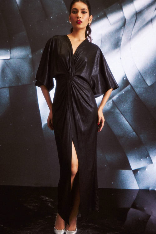 Black Lamé Gown