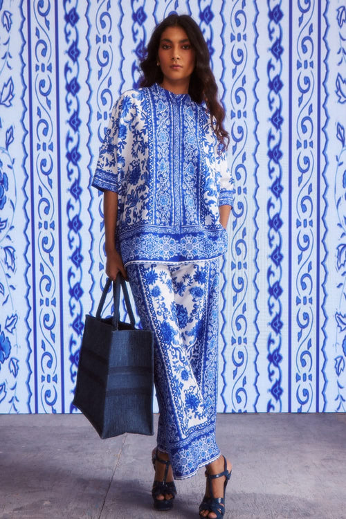 Ceramic Blue Print Set