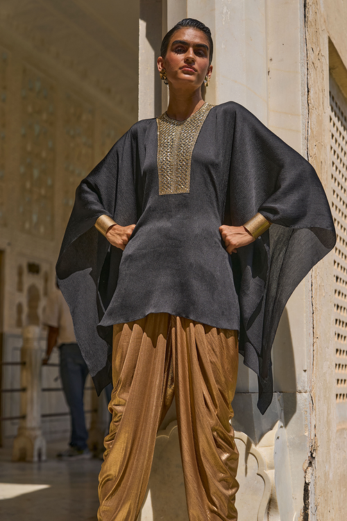 Gota Embroidered Kaftan Top