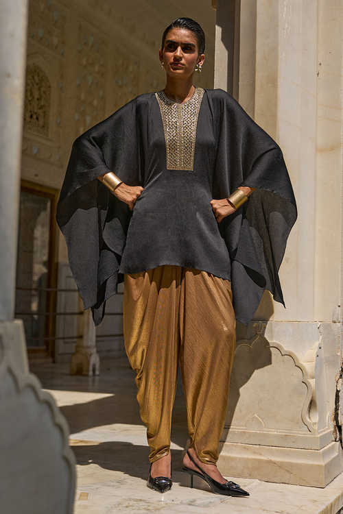 Gota Kaftan and Drape Pant Set