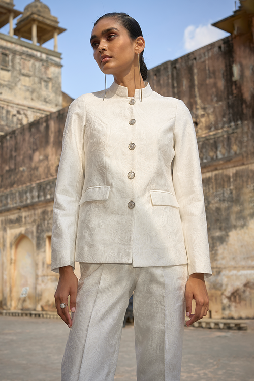 Ivory Bandgala Jacket