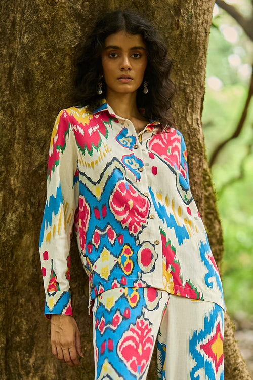Ikat Print Shirt