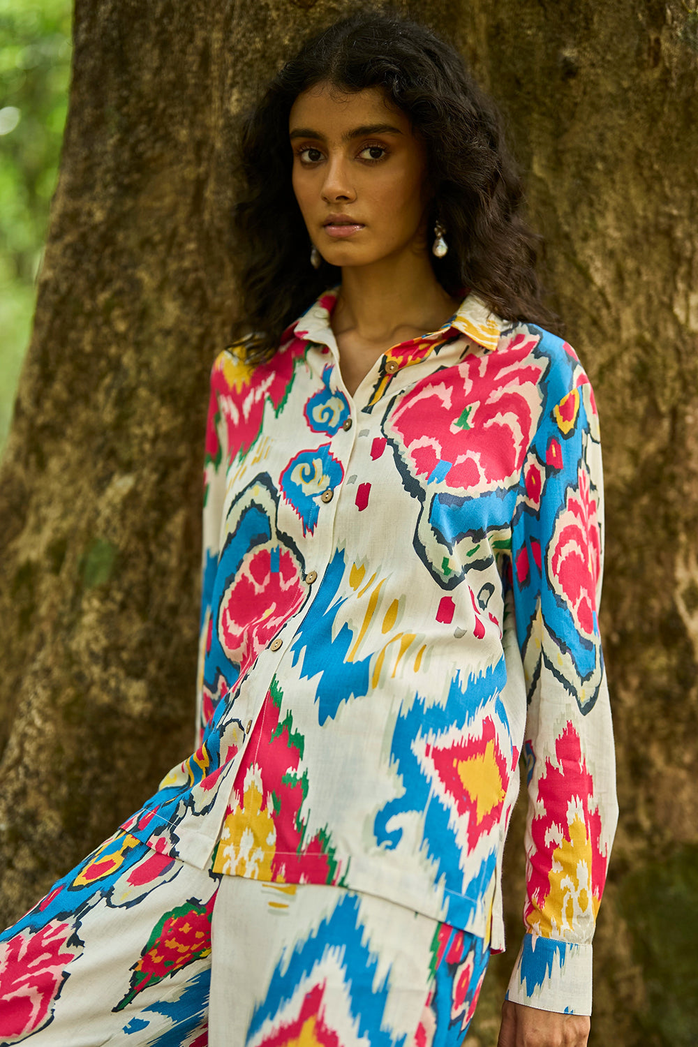 Ikat Print Shirt