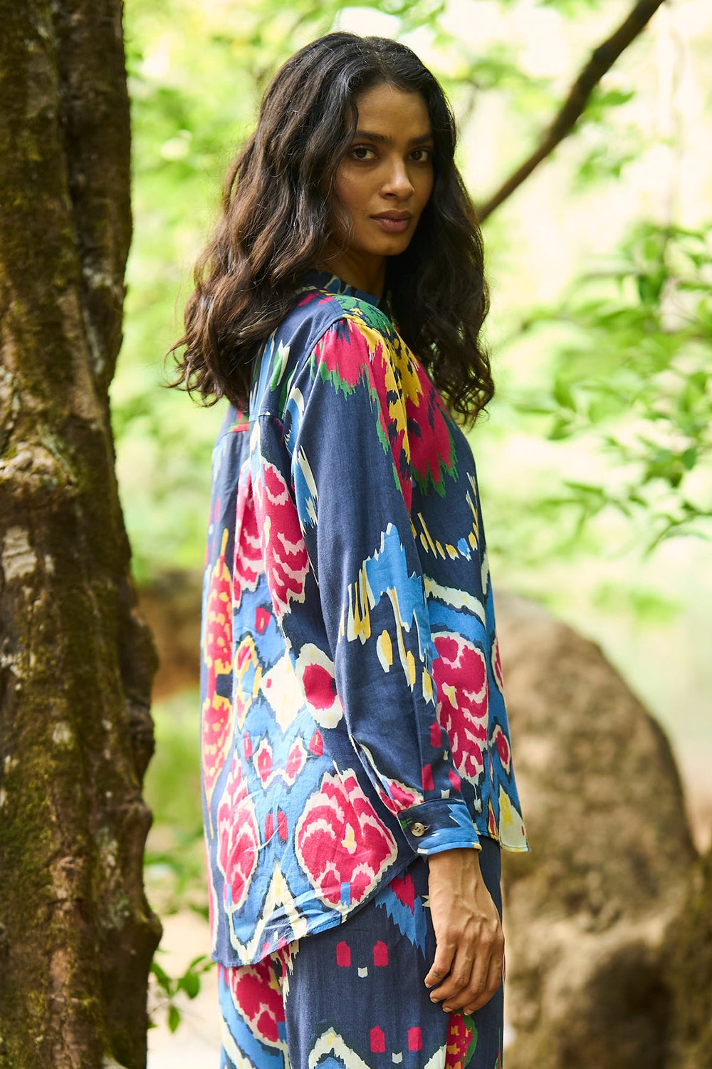 Multi Ikat Print Shirt