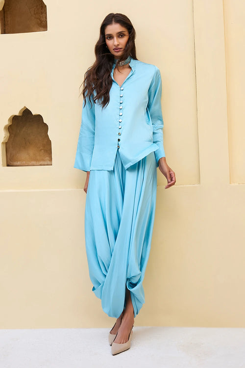 Textured Satin Shirt