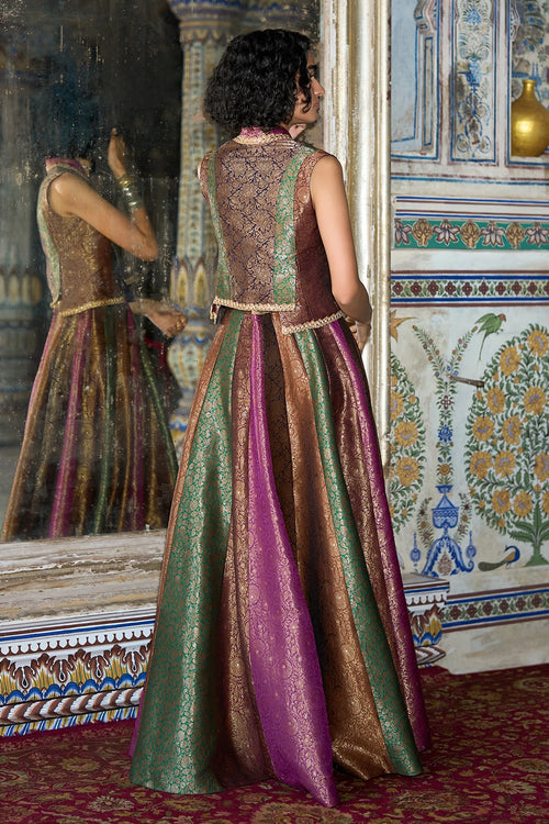 Embroidered Benares Brocade Waistcoat
