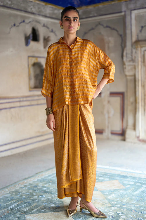 Benares Tissue Relaxed Fit Shirt