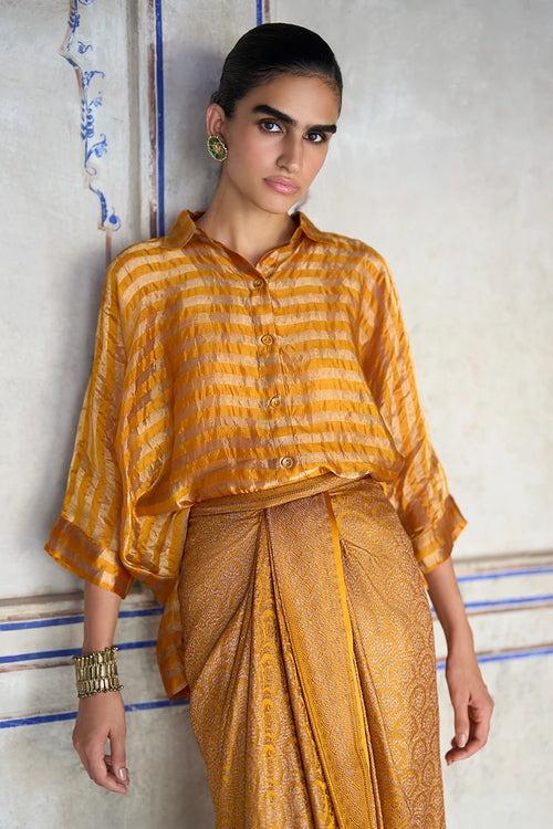 Benares Tissue Relaxed Fit Shirt