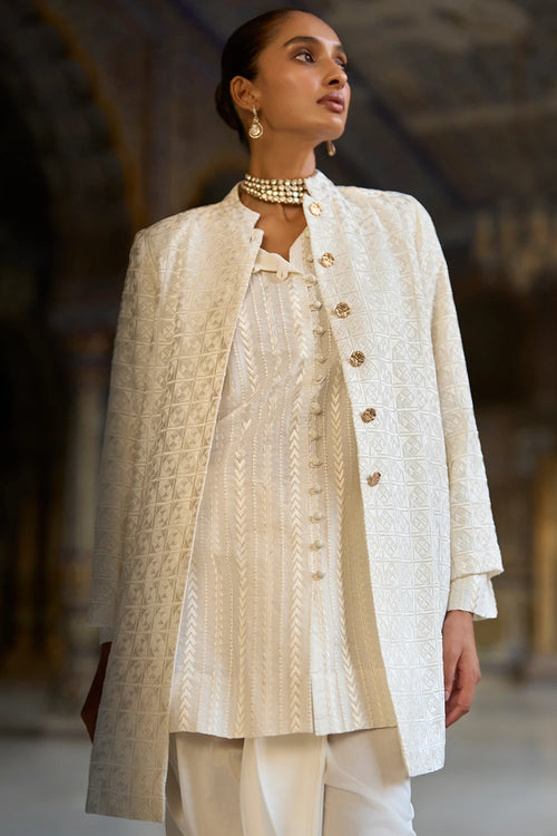 Ivory Embroidered Jacket