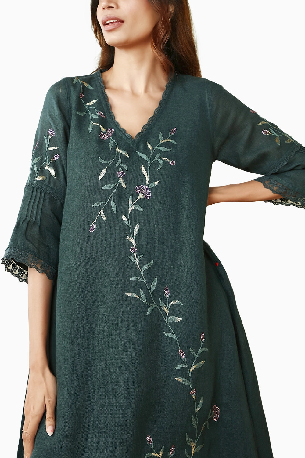 Forest Diamond Dahlia Fly Free Tunic Set