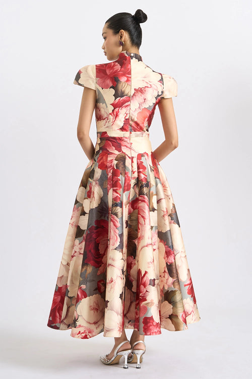Scarlet Peony Gown