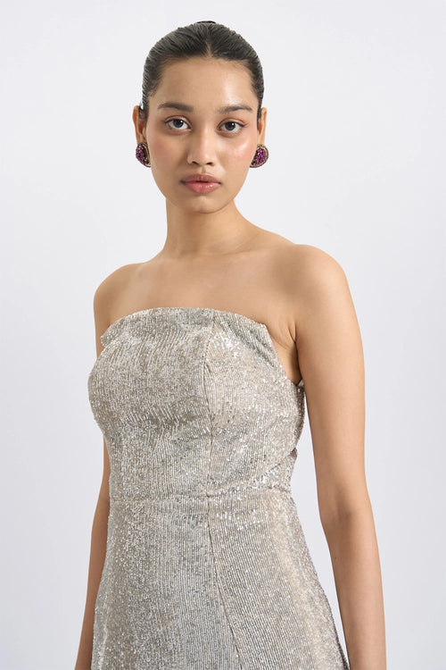 Fishtail Sequin Gown