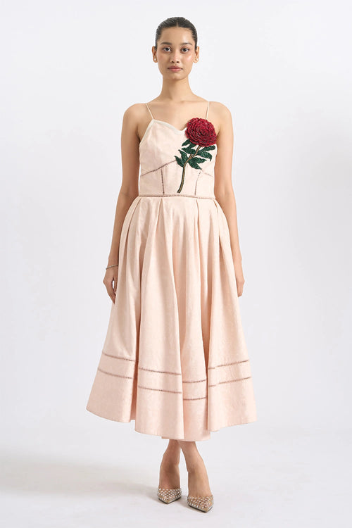 Rose Jardin Corset Gown With Blazer