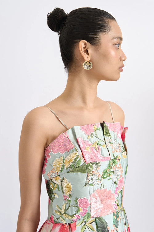Blush Botanica Corset Gown