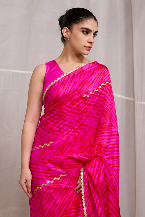 Red Rani Dor Saree
