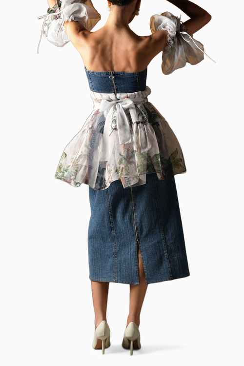 Blue Dove Acid Wash Denim Set