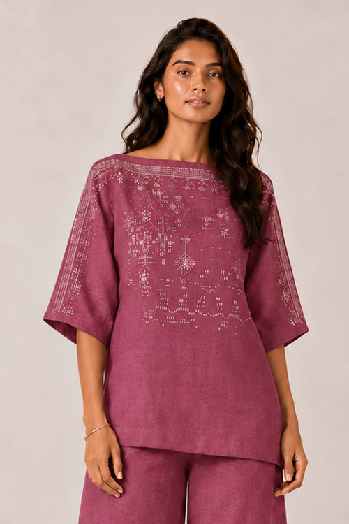 Jam Drops Of Gold Roomal Co-ord Set