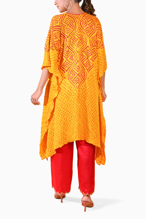 Wave Sequence Kaftan Set