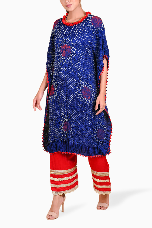 Blue Valley of Flowers Kaftan