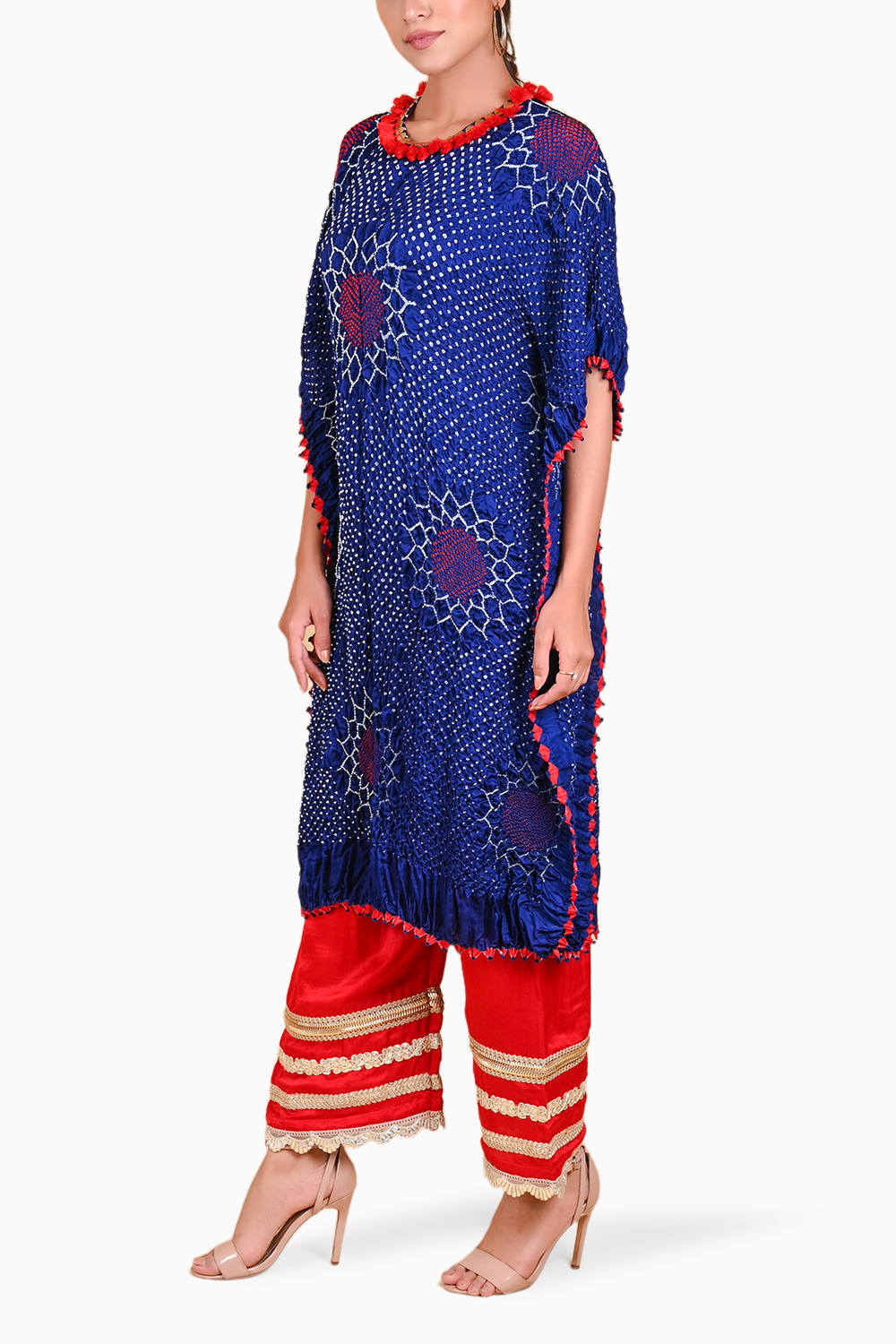 Blue Valley of Flowers Kaftan