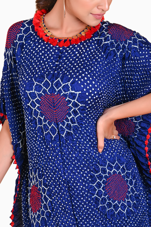 Blue Valley of Flowers Kaftan