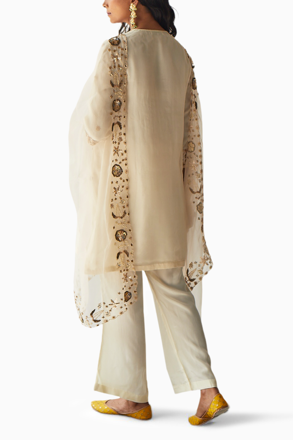 Ivory Embroidered Suit