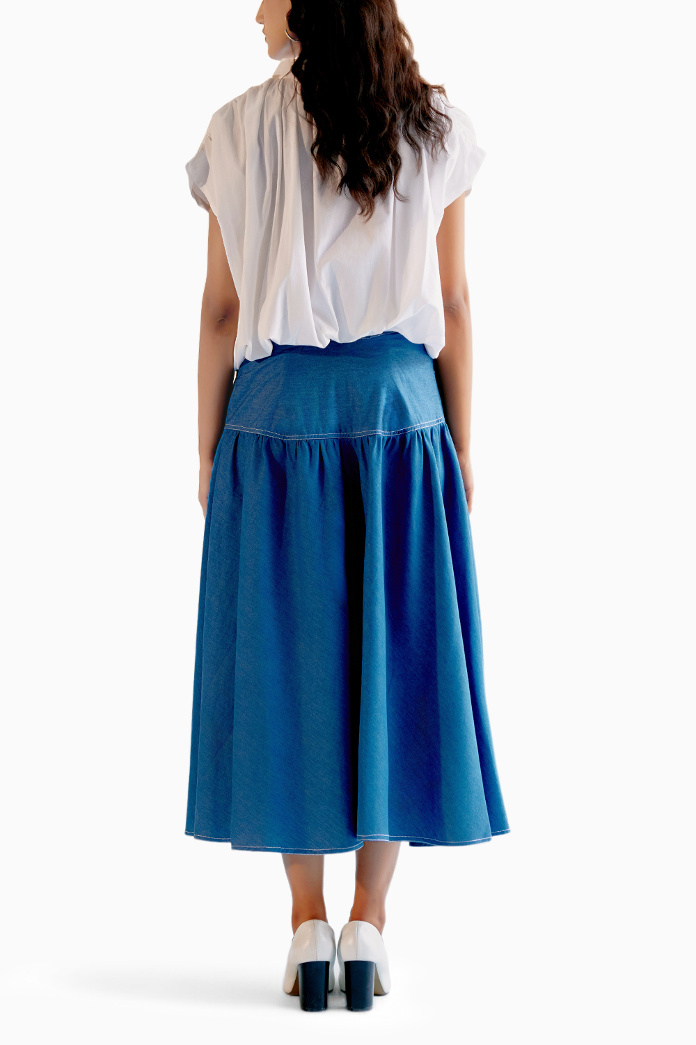 Echo Rhode Top and Denim Skirt