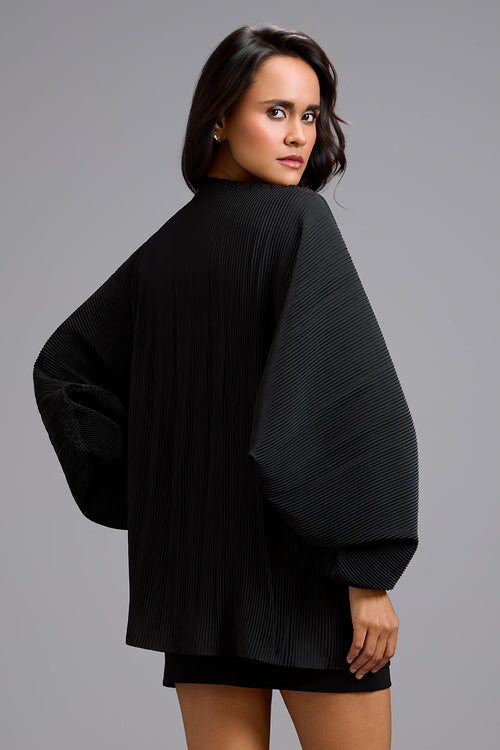 Eclipse Voluminous Pleated Waist Top