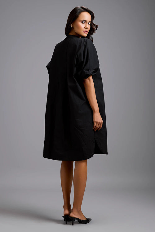 Eclipse Embellished Oversized Shirt Dress