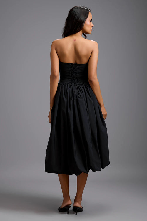 Eclipse Strapless Embellished Midi Dress