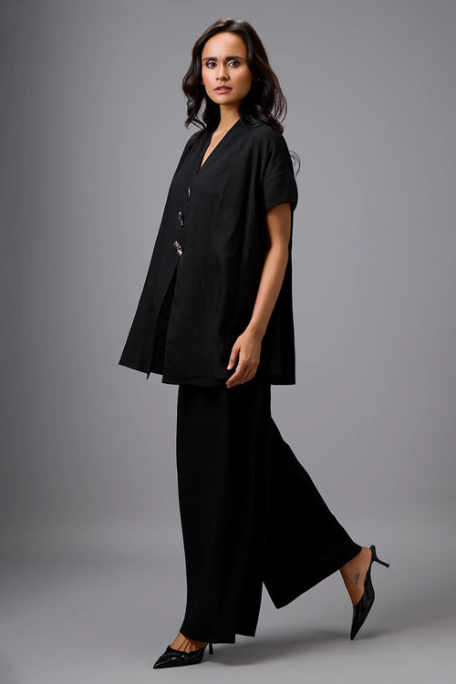 Eclipse Embellished Button Jumpsuit