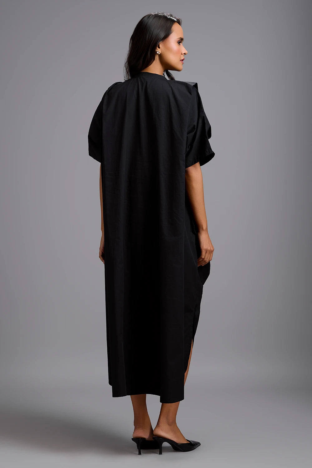 Eclipse Draped Golden Kaftan Dress