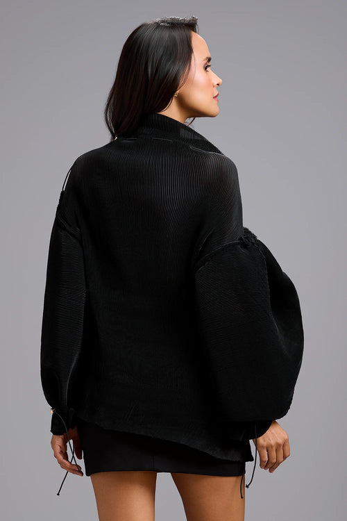 Eclipse Black High-Neck Top