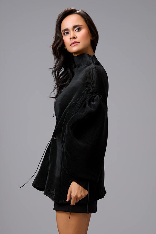 Eclipse Black High-Neck Top