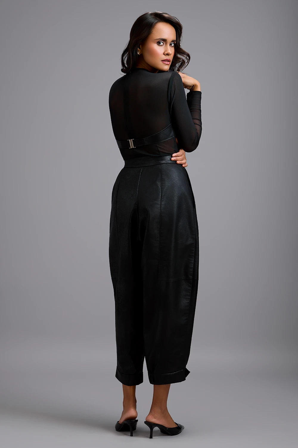 Eclipse Leather Bustier Pants Set