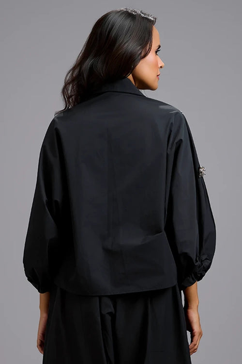 Eclipse Wrap Cropped Blazer