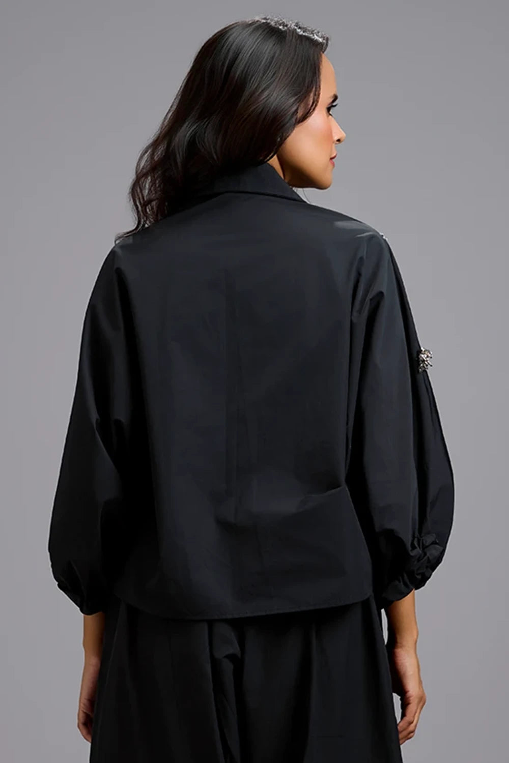 Eclipse Wrap Cropped Blazer